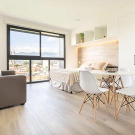 Brand new 1 bed loft with spectacular city view