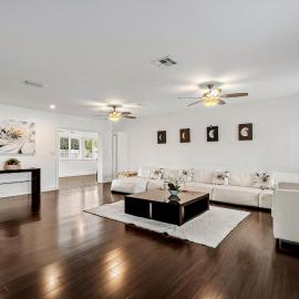 Gorgeous open concept 4 BR with heated pool and lounge area