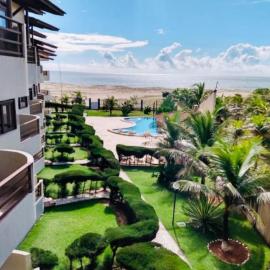 Flat Malua - Apartamento Pé Na Areia Com Vista Mar Taíba-CE, hotel in Taíba