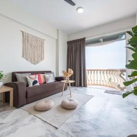 PortDickson Minimalist Seaview Home 10Pax3BR 1MinToBeach