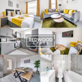 Well-Equipped Serviced Apartments in Aldershot Town Centre, Free WiFi By Redwood Stays, Hotel in Aldershot