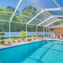 Relax Poolside: Spring Hill Family Home w/ Yard!