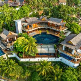 Luxury 4 pool Seaview 6 bedroom Villa on Surin Hill, hotel a Surin Beach