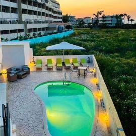 White & Blue Beachfront Luxury Villa