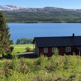 Nyrestaurert og koselig hytte ved Skjelbredvatnet., hotel in Sandvika