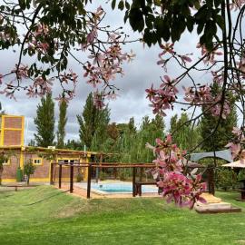 Cabañas El Sauce โรงแรมในAlbardón