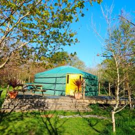 The Yurt in Cornish woods a Glamping experience, hotel a Penzance