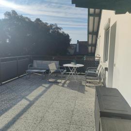"L'Océan pour Voisin", gîte 5 à 6 personnes, 3 étoiles 3 épis dans maison avec terrasse de 34m carrés Plage du Métro à 1500 m agréé ANCV, hotel din Tarnos