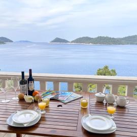Terrace studios with panoramic seaview，Ubli的飯店
