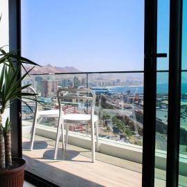 HOM I Terraza y Vista Panorámica al Mar I Mall I Wifi I Av Balmaceda PMN 0621