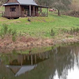 A la cabane des Bois dessus Tiny Gite、Alligny-en-Morvanのホテル