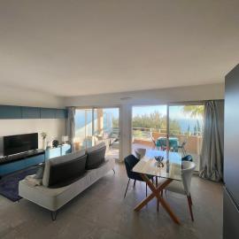 Appartement 2 pièces vue mer proche Monaco place parking privée, хотел в Кап д'Аил