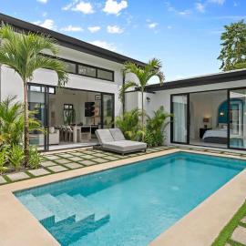 Modern Garden Villa with Private Pool, Outdoor Kitchen & Separate Casita Near Playa Potrero