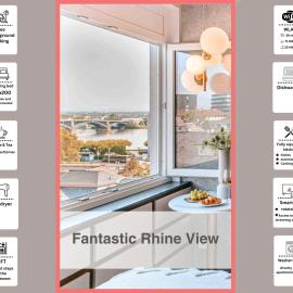 Hidden Treasure Mainz Altstadt - Rheinblick & Parkplatz im Haus、マインツのホテル