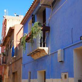 Blauw huis oude centrum authentiek Spaans straatje, hotel in Villajoyosa