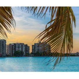 Departamento, Laguna y Albercas en Dream Lagoons Veracruz