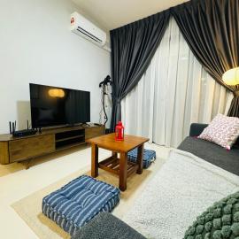 Cozy 2B1R 6pax Condo Forest City 3A-1609، فندق في غيلانغ باتاه