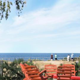 Feriehus med havudsigt, hotel en Hasle