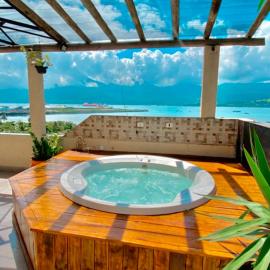Casa de praia com vista para o mar