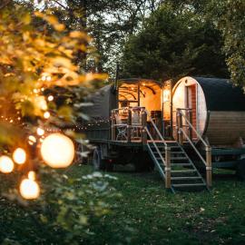 Myrtle The Glamping Truck, 1950's Swiss Army Truck with Sauna