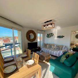 Opale beach, Merlimont,100msea,2 bedrooms, parking