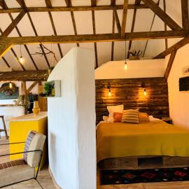 Inside, The Village- The Hut Studio, hotel in Tunari