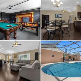 5Bd 2 Bath with Gameroom & Pool 1 story House