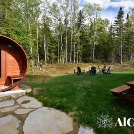 B-Évasion Chalet avec spa sauna, hotel in Petite-Rivière-Saint-François