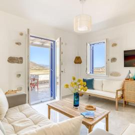 Paros Sea View Eco - Aetherian Ciel Villas, Niso, hotelli kohteessa Mármara
