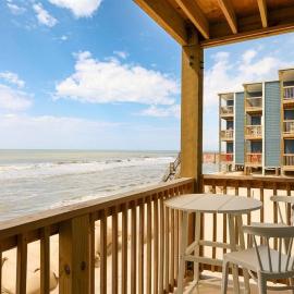 Beach Balcony Sun Oceanfront Condo Sandpiper
