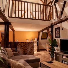 Duplex atypique dans la cité médiévale