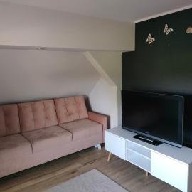 Nowa Wieś Lęborska में, होटल Apartament na poddaszu Pola