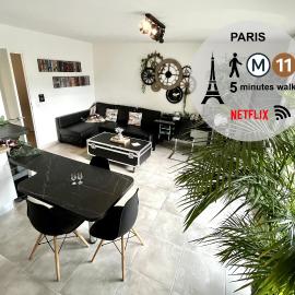 Paris I 77m Cosy luxe I Near by subway 11 & airport, hotel u gradu 'Bagnolet'