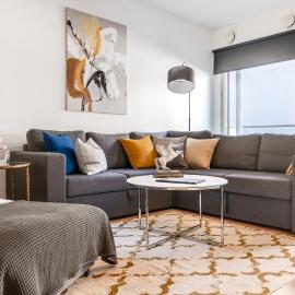 City center apartment with free parking and sauna