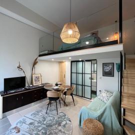 Modern Tiny Loft in Mantouki