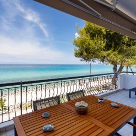 Siviri Sunset Amazing Sea View- With fireplace -Starlink wifi