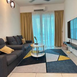 Spacious 3BR I Meritus Perai l Family & Nice View, hotel in Perai