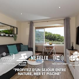 Le Verd'ô - Piscine - Plage - Parking - Wifi - MyBestLoc, hotel in Six-Fours-les-Plages