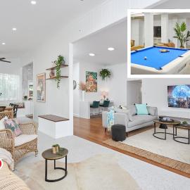 The Queenslander! Complete Entertainer - Huge - Stylish - Games - Full Level Pool Room - Smokehouse - Secure Parking - Yard #NEW!