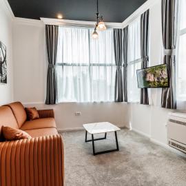 White unique Apart, hotel in Nikšić