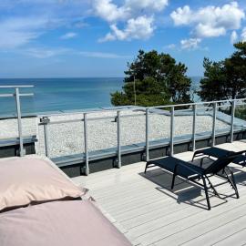 Penthouse Apartment mit Meerblick und Dachterrasse in Gaski bei Mielno