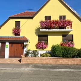ALSACE Gîte 3étoiles climatisé prox Colmar, Eguisheim, parking, jardin