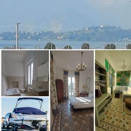 Ehemaliger Palast, malerische Wohnung, Seeblick, Stellplatz, hotel in Laveno-Mombello