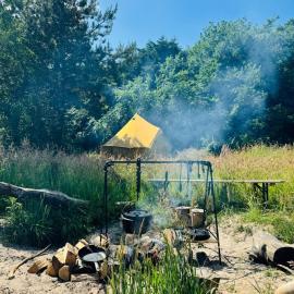 Viesnīca Bell tent Binnen Duin pilsētā 't Horntje