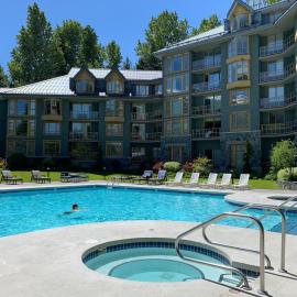 Special August 12 and 13 available Cascade Lodge with air conditioning swimming pool hot tub sauna gym bike storage room