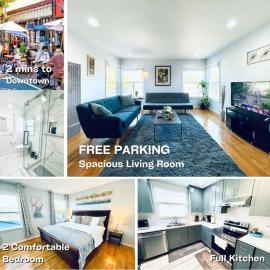 804- SanMateo Comfortable 2BR Home WiFI and free Parking