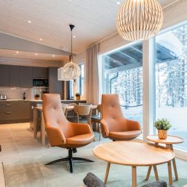 Villa Raikas, Northern Lights, ski & lake, free wifi, Vuosseli Resort Ruka