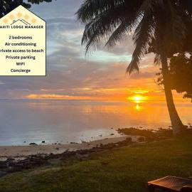 Enoha Lodge - Climatisation, Fibre, Accès Plage, Parking Privé, hotel a Haapiti