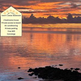 Raihau Lodge - Climatisation, Fibre, Accès Plage, Parking Privé