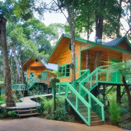 Măng Đen Treehouse Village Resort & Zipline, hótel í Kon Von Kla